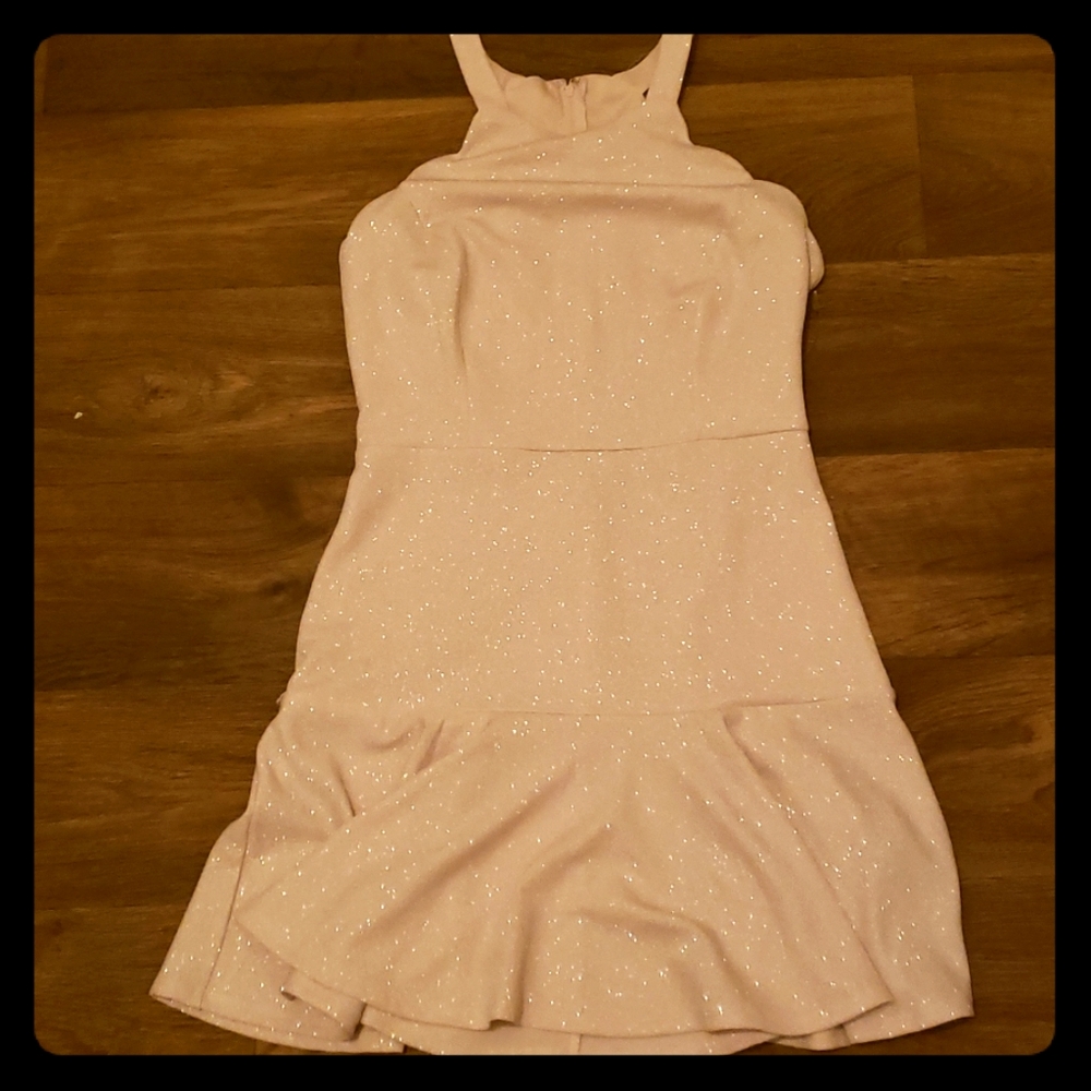 White sparkly cocktail dress